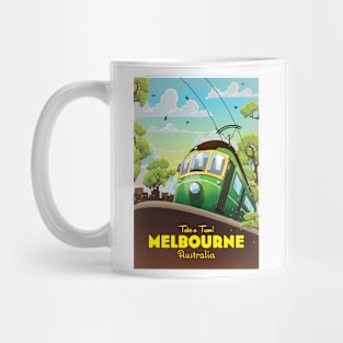 Melbourne Australia Travel poster Mug